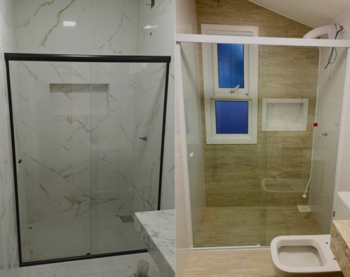 Box de vidro temperado para banheiro em Goiânia - GC Vidros